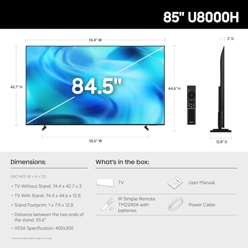 Samsung 85" U8000H Crystal UHD TV