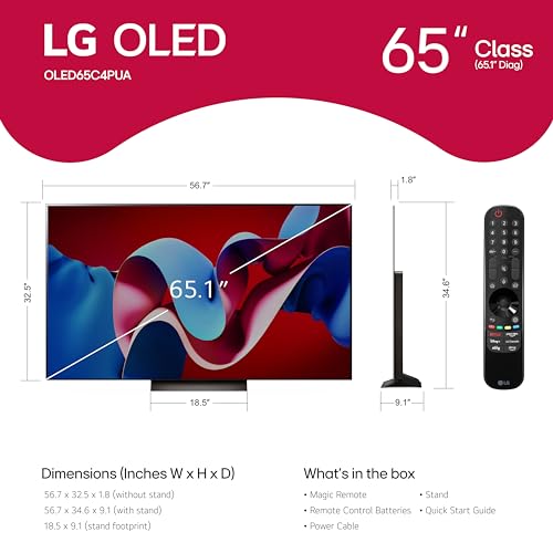LG 65" C4 OLED TV