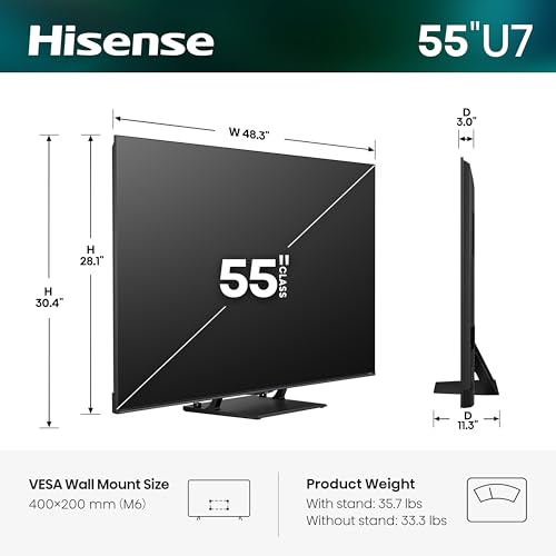 Hisense 55" 55U7SF Mini-LED TV