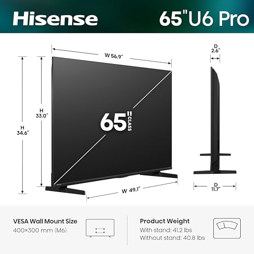 Hisense 65" U6 Pro Mini-LED TV