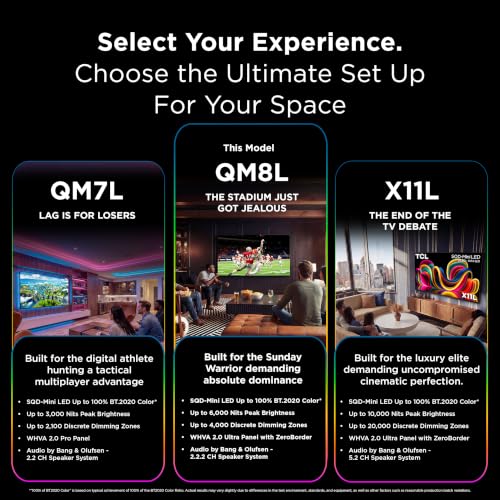 TCL 75" QM8L Mini LED TV