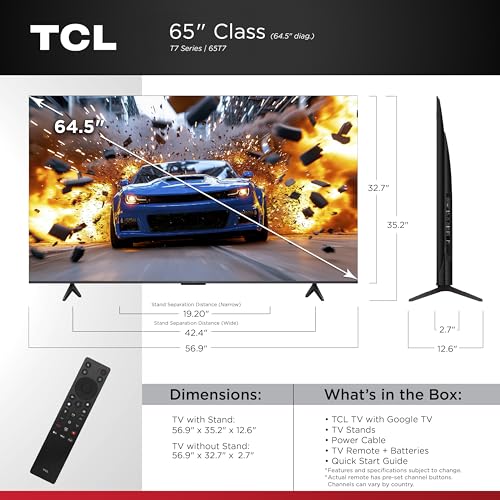 TCL 65" 65T7 QLED TV