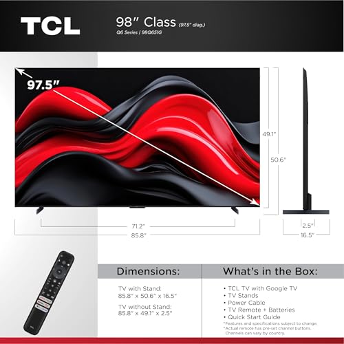 TCL 98" 98Q651G QLED TV