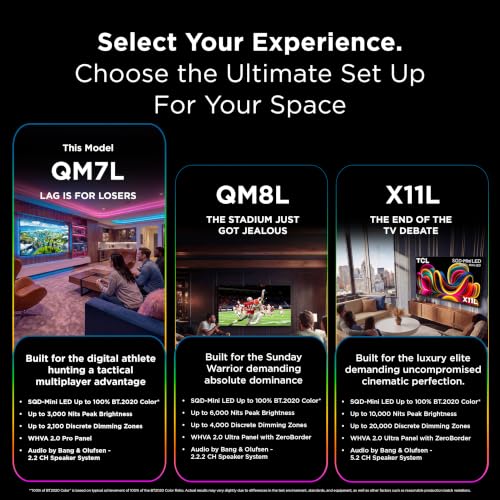 TCL 85" QM7L Mini-LED TV