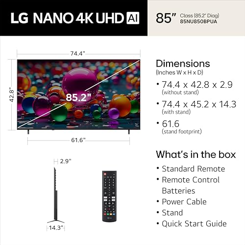 LG 85" NU85 Mini LED TV
