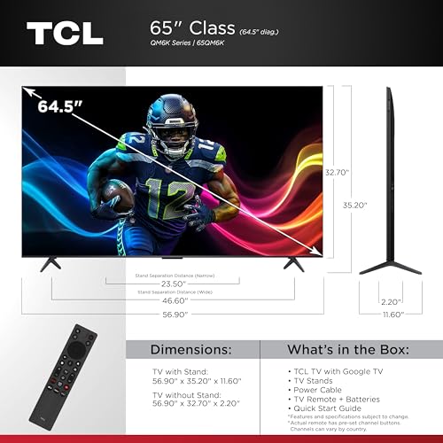 TCL 65" QM6K QD-Mini LED TV